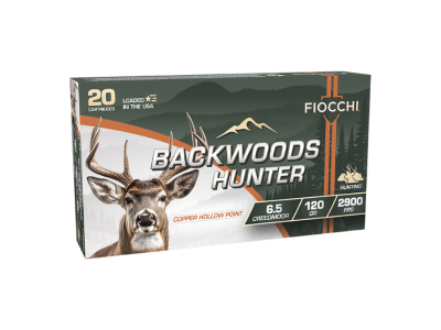 Fiocchi Backwoods Hunter Rifle Rounds, 6.5 Creedmoor, 20