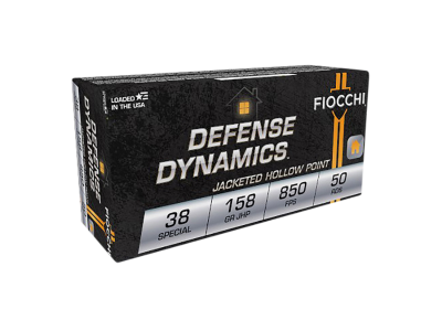 Fiocchi Defense Dynamics Handgun Rounds, .38 Special, 50