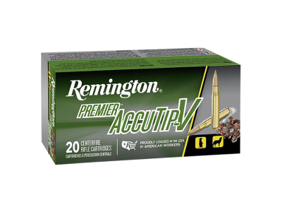 Remington Premier Accutip-V Centerfire Rifle Cartridges, .17 Remington Fireball, 20