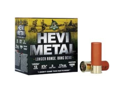 Hevi-Shot Metal Longer Range Shotgun Ammunition for Waterfowl, 12 Gauge, 25