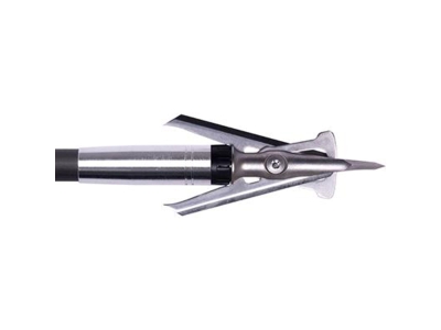 Rage Hypo 2 +P Series 100 Grain 1.75" Broadheads, 4 Pack, Mechanical, Black/Silver