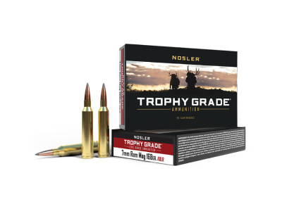 Nosler Trophy Grade Long-Range Rifle Rounds, 7mm Remington Magnum, 20