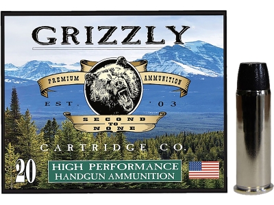 Grizzly 44RemMag 300gr Wide Flat Nose Gas Check, .44 Magnum, 20