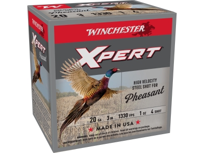 Winchester Xpert Pheasant Lead Free High Velocity 20Gauge 3" 1oz 4Shot, 20 Gauge, 25