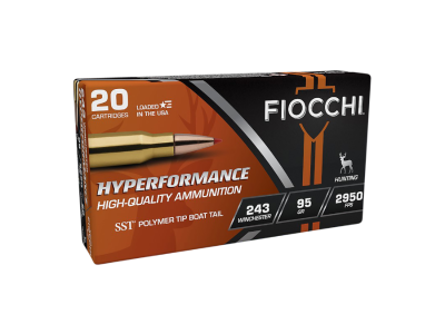 Fiocchi Hyperformance Rifle Rounds, .243 Winchester, 20
