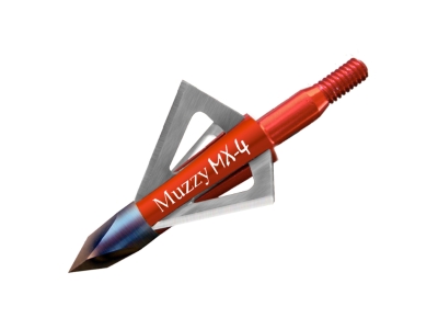 Muzzy MX-4 Broadheads 100 gr. 3 pk., Red, 3 count