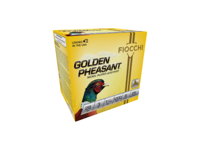 Fiocchi Golden Pheasant Shotshell Loads, 28 Gauge , 25
