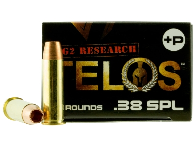 G2 Research Telos 38 Special+P 105 gr Fracturing Copper Hollow Point, .38 Special, 20
