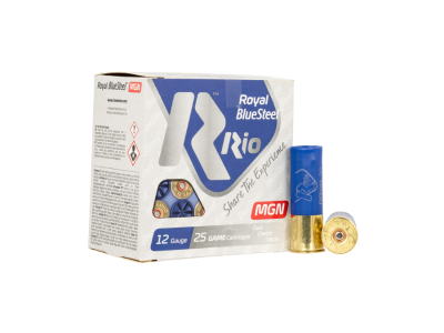 Rio Ammunition Royal BlueSteel Magnum Shotshell Loads, 12 Gauge, 25