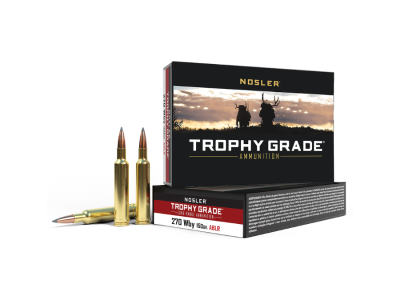 Nosler Trophy Grade Long-Range Rifle Rounds, .270 Weatherby Magnum, 20