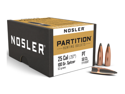 Nosler Partition 25Cal, 50