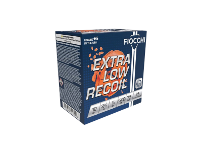 Fiocchi Exacta Target Low Recoil Shotshell Loads, 7/8 oz., 7.5 Shot Size, 12 Gauge, 25