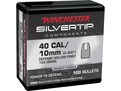 Winchester Centerfire Handgun Reloading 40 S&W Silvertip Hollow Point, .40 S&W, 100