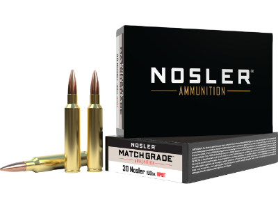 Nosler Match Grade Rifle Rounds, .30 Nosler, 20