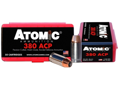 Atomic Ammunition Pistol Precision Craft, .380 ACP, 50