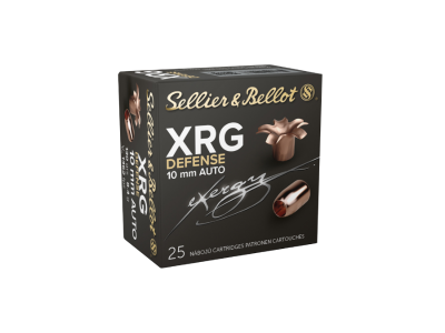 Sellier & Bellot XRG Defense Handgun Cartridges, 10mm Auto, 25