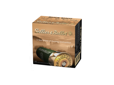 Sellier & Bellot Buckshot Shotshell Loads, 12 Gauge, 25
