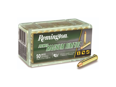 Remington Premier Magnum Rimfire Rounds, .22 WMR, 50