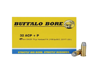 BBA Personal Defense Centerfire Handgun Rounds, .32 ACP, 20