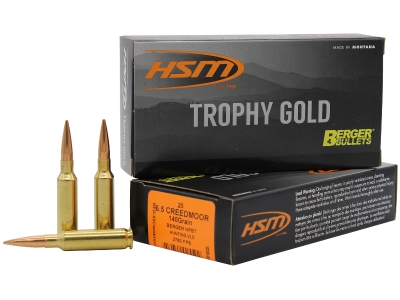 HSM 6.5 Creedmoor 140 gr Berger Hybrid Tactical Open Tip Match, 20