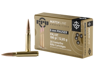 PPU Match, 7.92x57mm Mauser, 20