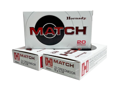 Hornady Match, .22 Creedmoor, 20