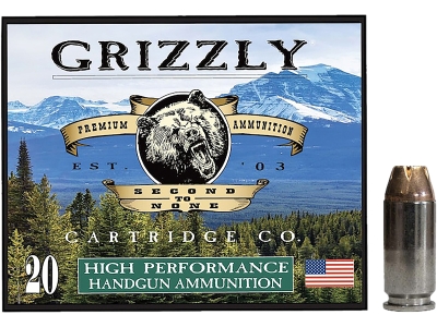 Grizzly 40S&W 180gr Jacketed Hollow Point, .40 S&W, 20