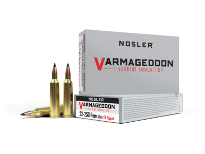 Nosler Varmageddon Rifle Rounds, .22-250 Remington, 20