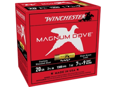 Winchester Magnum Dove Shotgun Ammo, 20 Gauge, 25