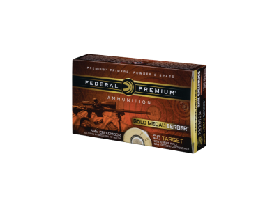Federal Gold Medal Berger Rifle Cartridges, 6mm Creedmoor, 20