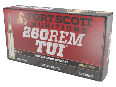 Fort Scott Tumble Upon Impact, .260 Remington, 20