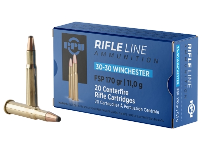 PPU Standard Rifle 30-30Win Flat Soft Point, .30-30 Winchester, 20