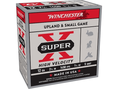 Winchester Super X High Velocity 12Gauge 2.75" 1 1/4oz 5Shot, 12 Gauge, 25