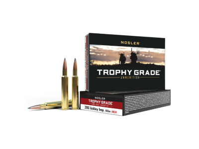 Nosler Trophy Grade Long-Range Rifle Rounds, .280 Ackley Improved, 20