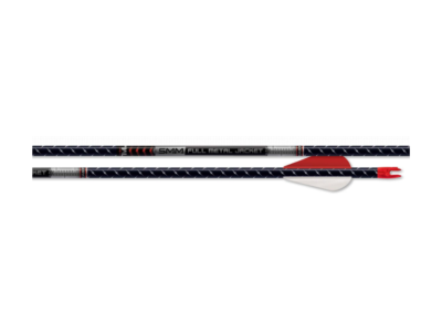 Easton Full Metal Jacket ,Match Grade Aluminum Carbon Arrows 1 Dozen Shafts, Black, 12 Count