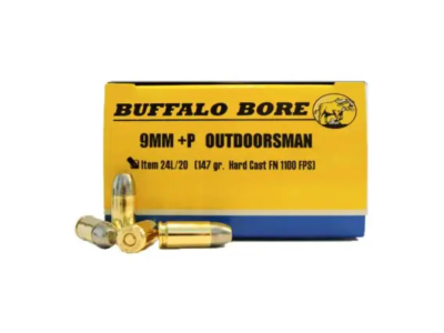BBA Outdoorsman Centerfire Handgun Rounds, 9mm Luger, 20
