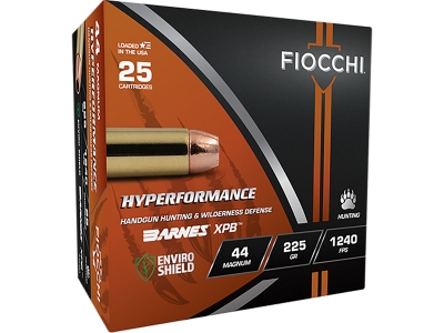 Fiocchi Hyperformance 44RemMag XPB, .44 Magnum, 25