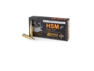 HSM Trophy Gold Extended Range 300 H&H Mag 168 gr Berger Hunting VLD Match, .300 H&H Magnum, 20