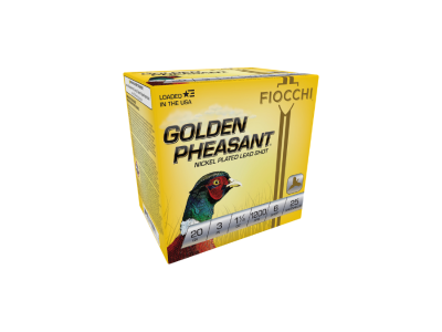 Fiocchi Golden Pheasant Extrema Shotshell Loads, 1 1/4 oz., 6 Shot Size, 20 Gauge, 25