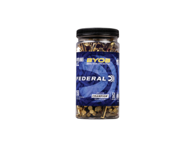 Federal Champion Training BYOB Rimfire Cartridges, .22 WMR, 250
