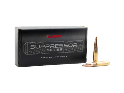 Barnes Suppressor Series Rifle Cartridges, .300 AAC Blackout, 20