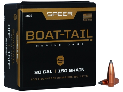 Speer 30Cal 150gr Jacketed Soft Point Boat Tail, 100