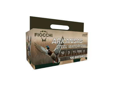 Fiocchi Arkansas Steel Shotshell Loads, 12 Gauge, 100