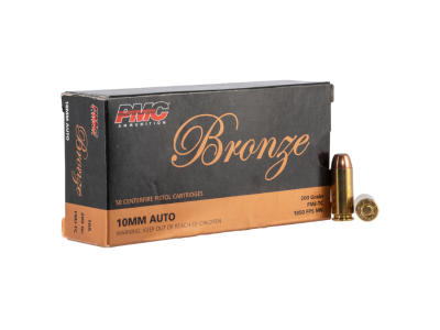 PMC Bronze Centerfire Handgun Cartridges, 10mm Auto, 50