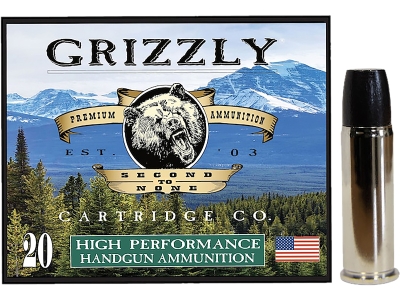 Grizzly 44RemMag+P+ 355gr Wide Long Nose Gas Check, .44 Magnum, 20