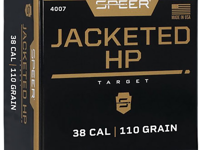 Speer Handgun 38Cal 110gr Jacketed Hollow Point, 100