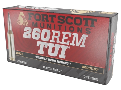 Fort Scott Tumble Upon Impact, .260 Remington, 20