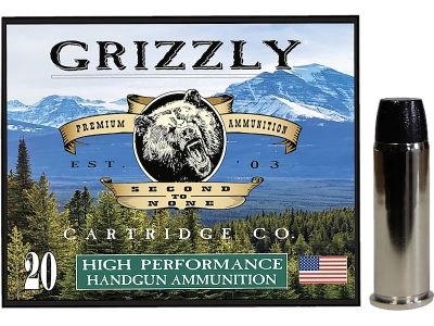 Grizzly 44RemMag 260gr Wide Flat Nose Gas Check, .44 Magnum, 20
