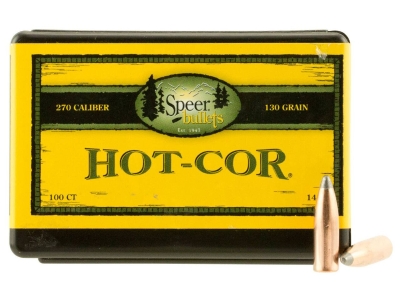 Speer Hot-Cor 270Win 130gr Spitzer Soft Point, 100