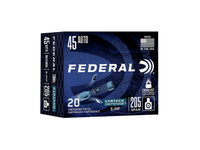 Federal Syntech Defense Handgun Cartridges, .45 ACP, 20